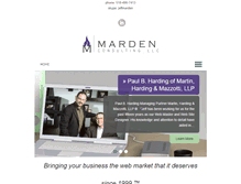Tablet Screenshot of mardenconsulting.com